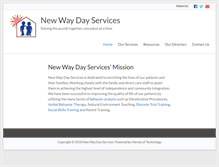 Tablet Screenshot of newwaydayservices.org